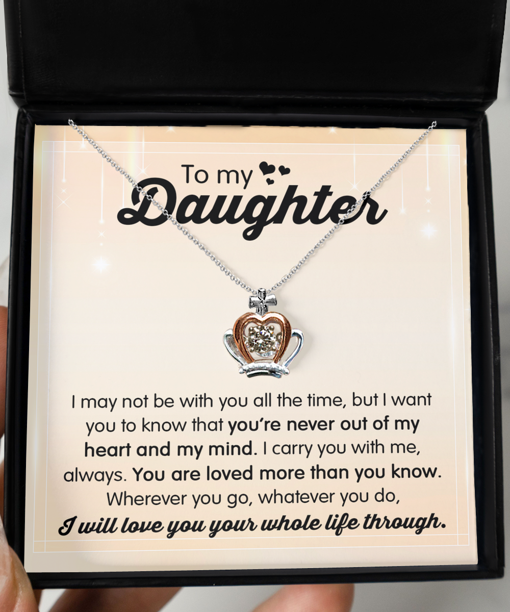 GB_Crown Necklace to my Daughter I carry you with me all the time