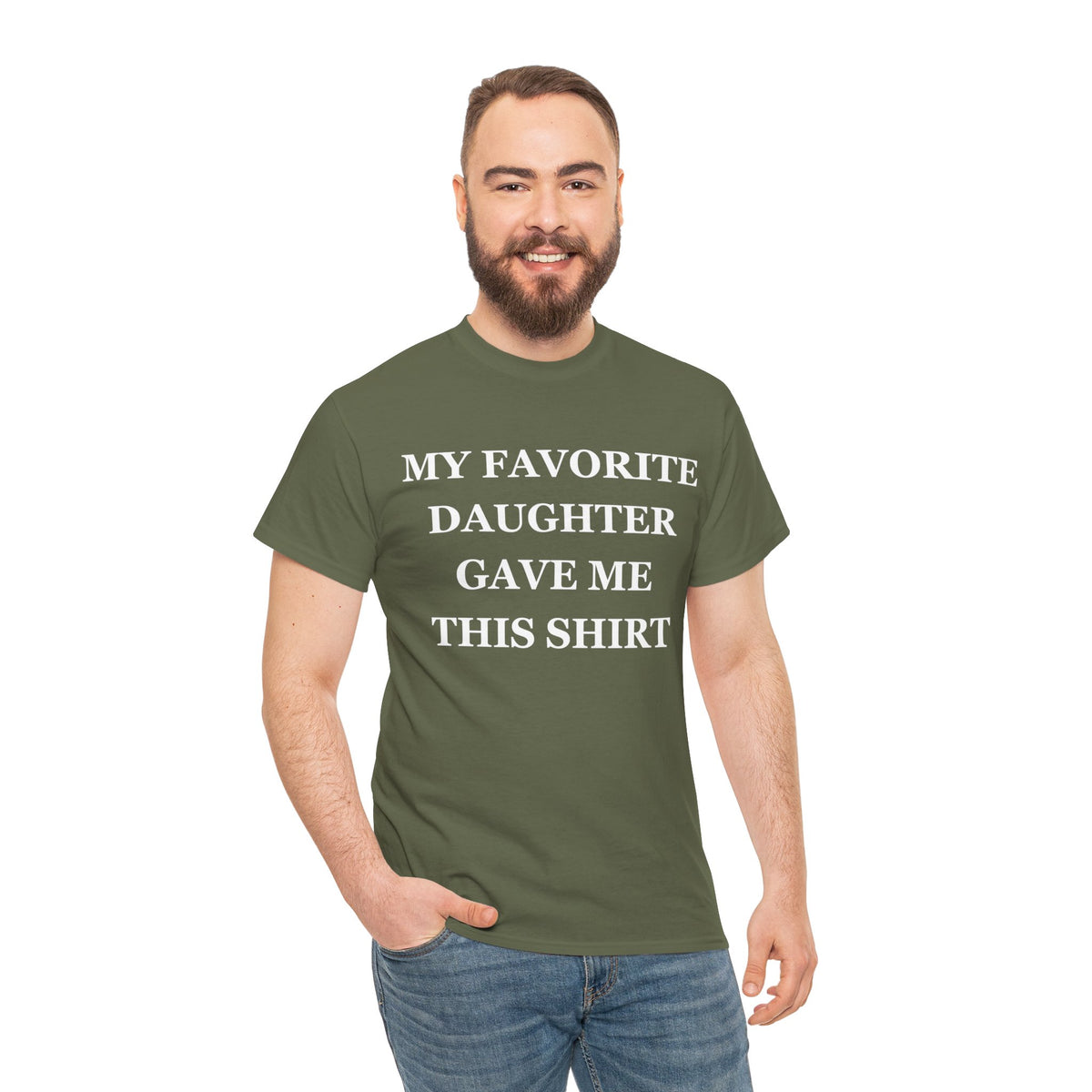 Funny Shirt Men | My Favorite Daughter gave me this Shirt | Fathers Day Gift - Mens T-Shirt - Dad Gift Daughter Gift - Anniversary Gift