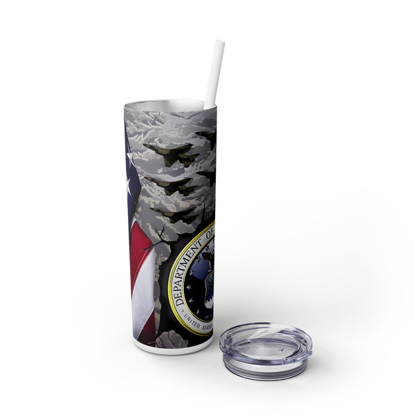 Skinny Tumbler with USAF Design, 20oz