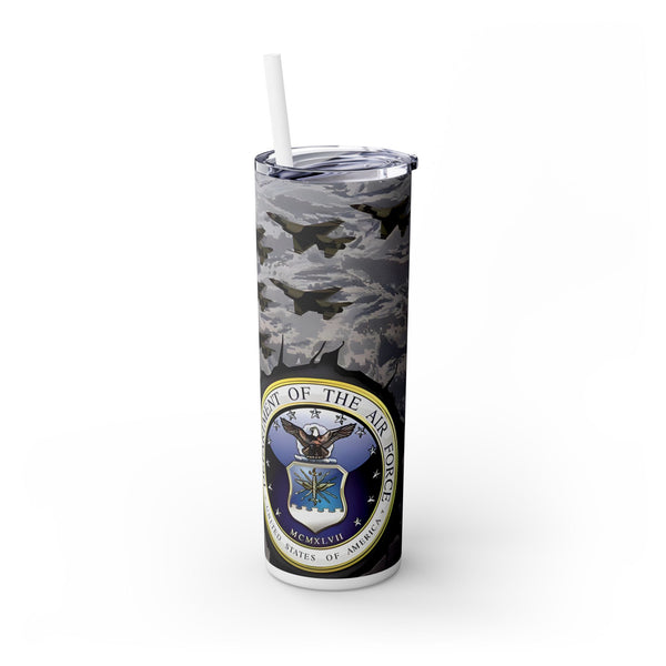 Skinny Tumbler with USAF Design, 20oz