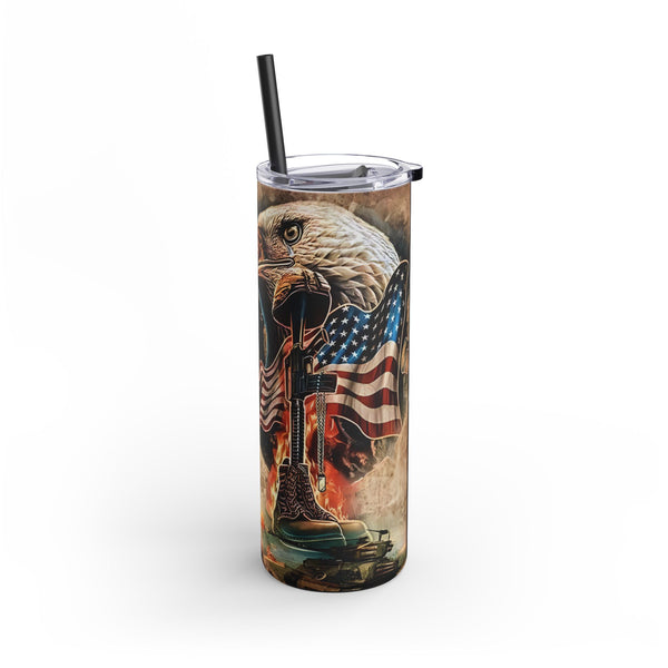 Veteran Skinny Tumbler, USAF, USA, USMC, USN, USCG