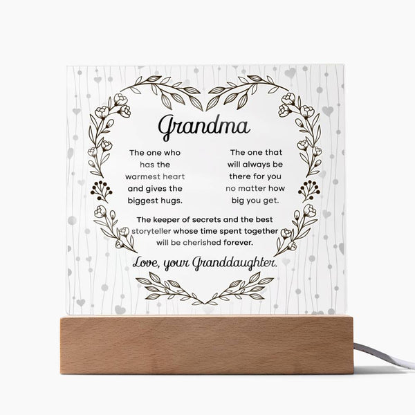 Acrylic Plaque for your Cherished Grandma