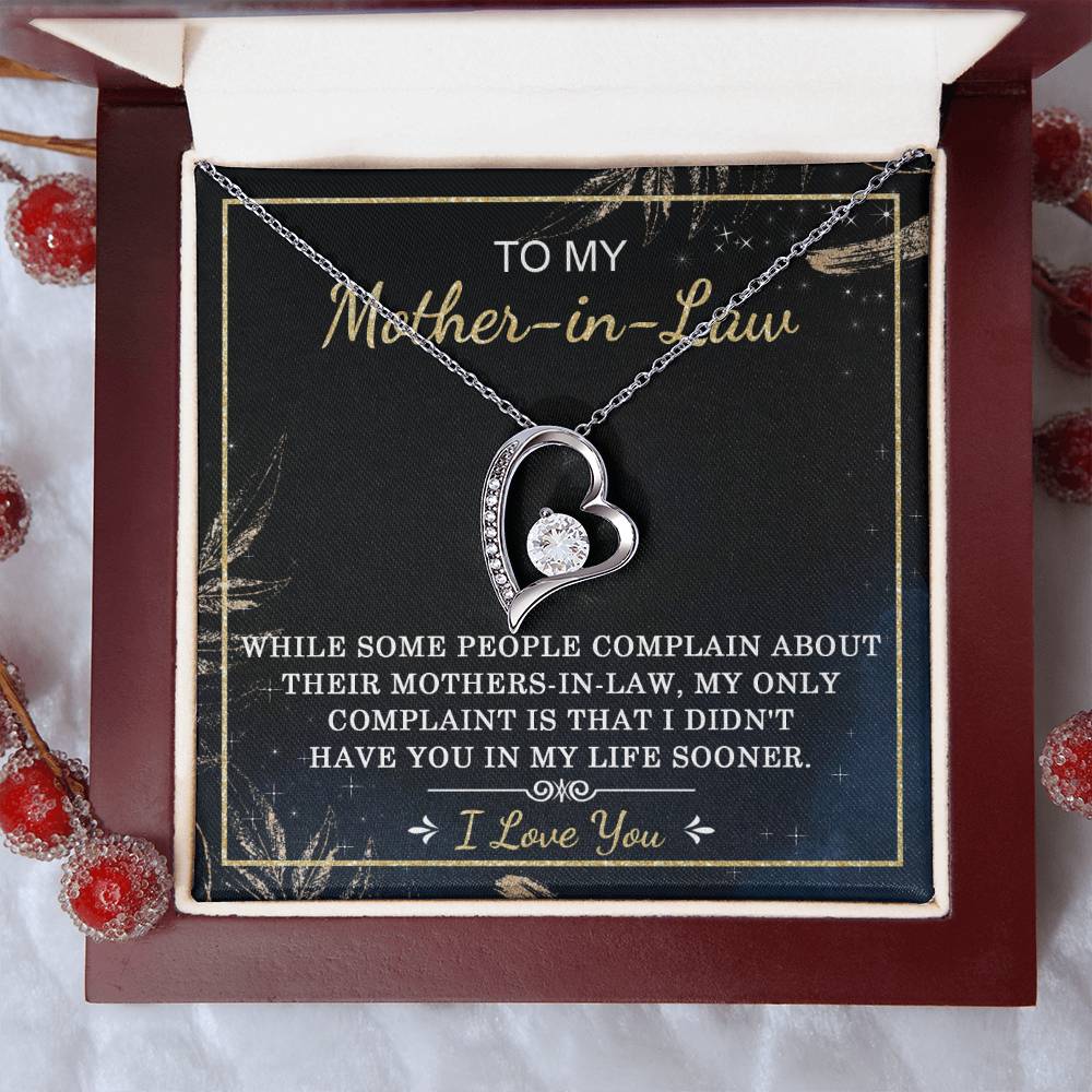 Mother-In-Law-In My Life Forever Love Pendant Necklace