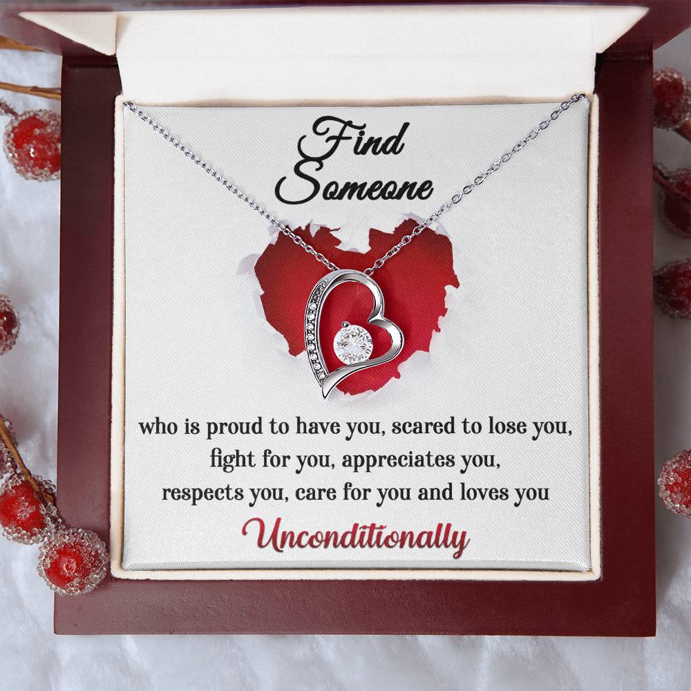 Find Someone Forever Love Pendant Necklace