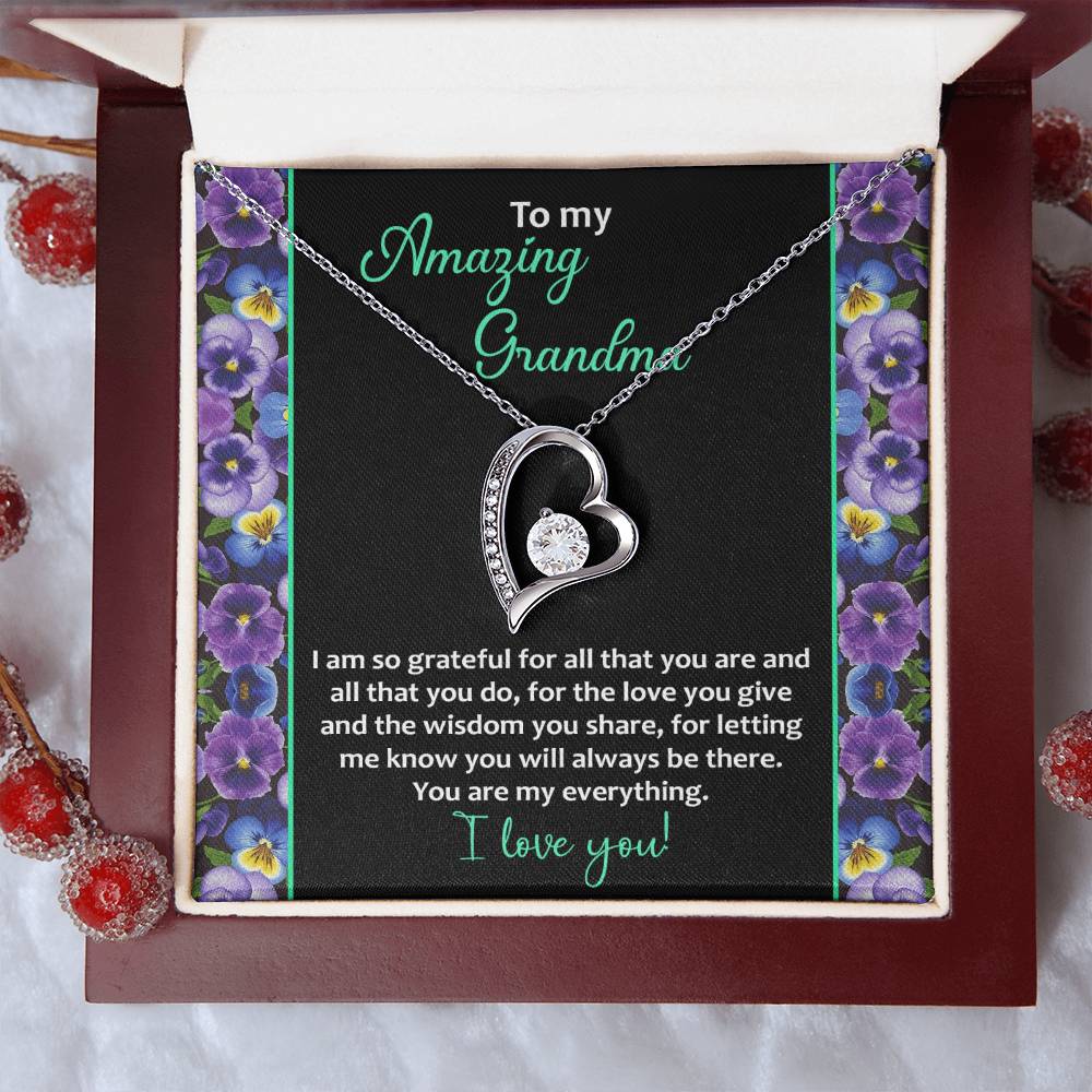 Grandma-My Everything Forever Love Pendant Necklace
