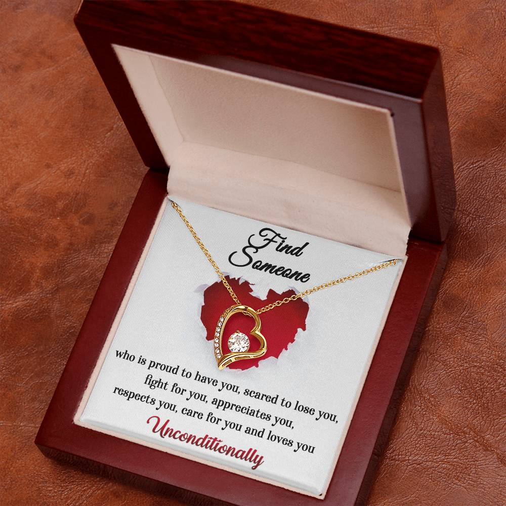 Find Someone Forever Love Pendant Necklace