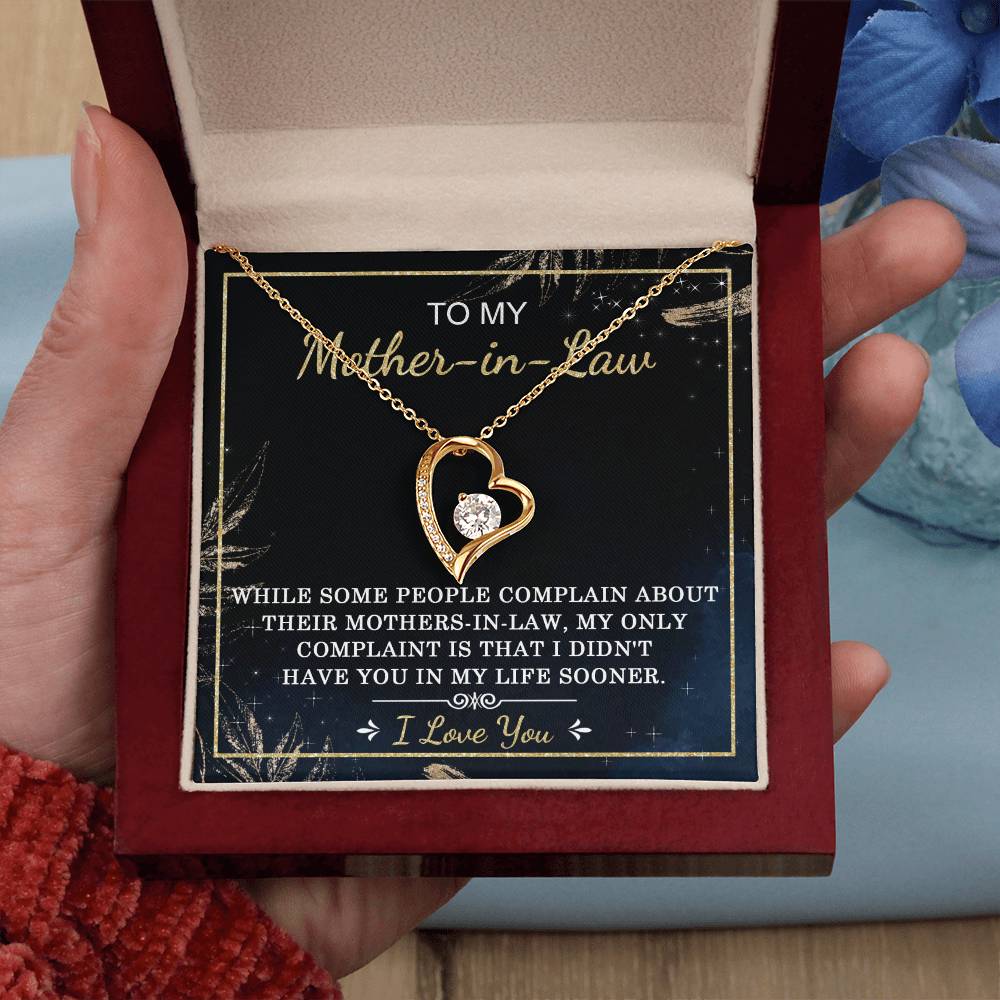 Mother-In-Law-In My Life Forever Love Pendant Necklace
