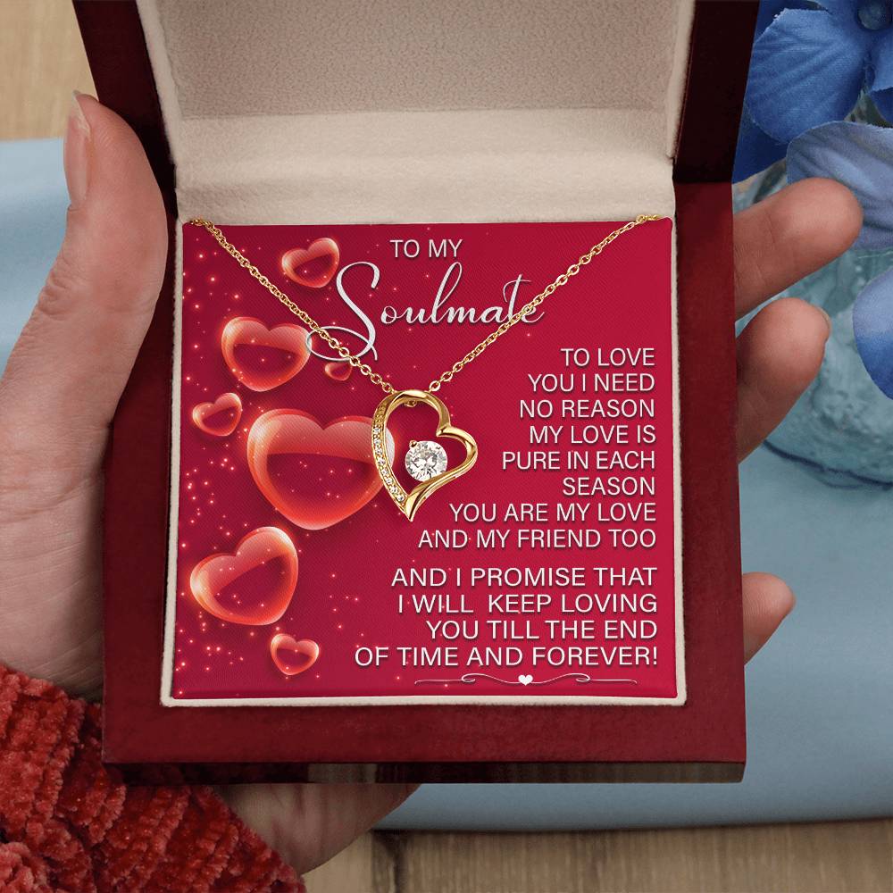 Soulmate-Keep Loving You Forever Love Pendant Necklace