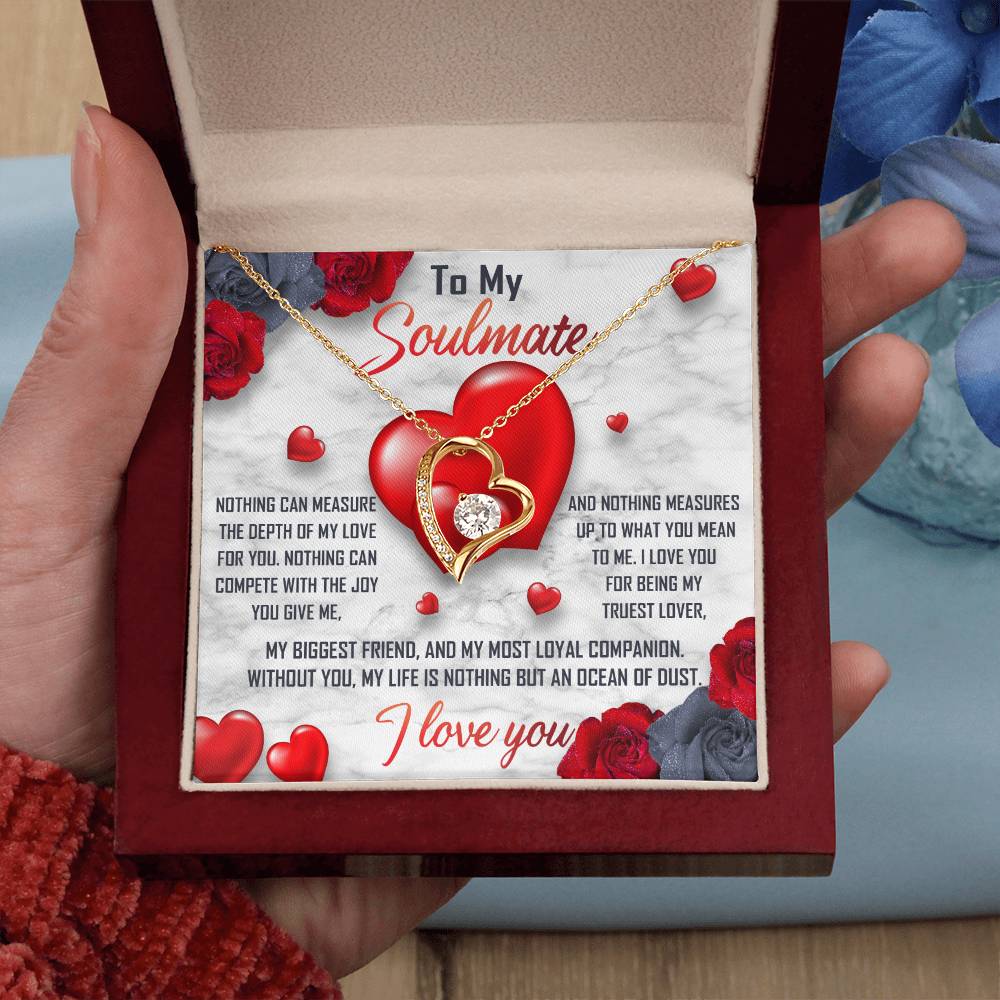 Soulmate-My Truest Lover Forever Love Pendant Necklace