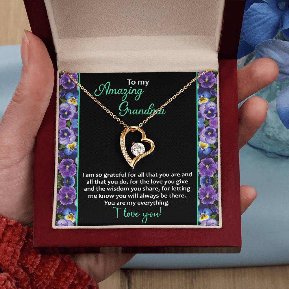 Grandma-My Everything Forever Love Pendant Necklace