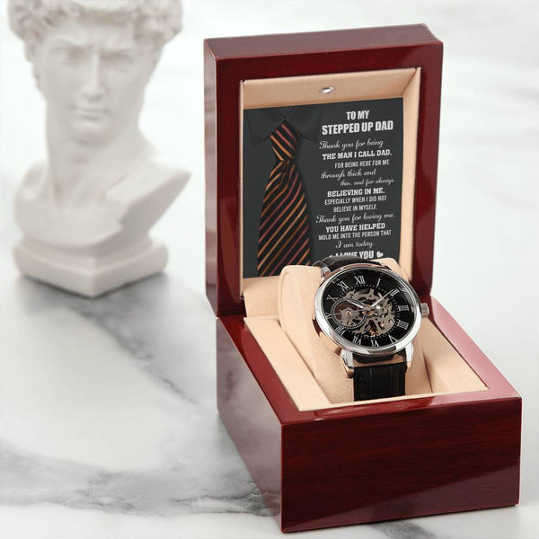Stepdad-Into The Person-Metal Chronograph Watch - Perfect Father's Day Gift
