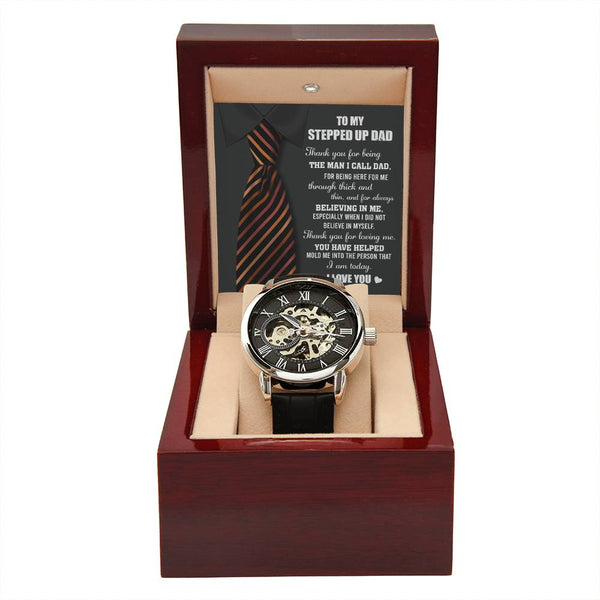 Stepdad-Into The Person-Metal Chronograph Watch - Perfect Father's Day Gift