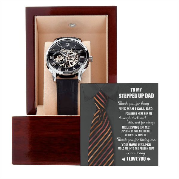 Stepdad-Into The Person-Metal Chronograph Watch - Perfect Father's Day Gift