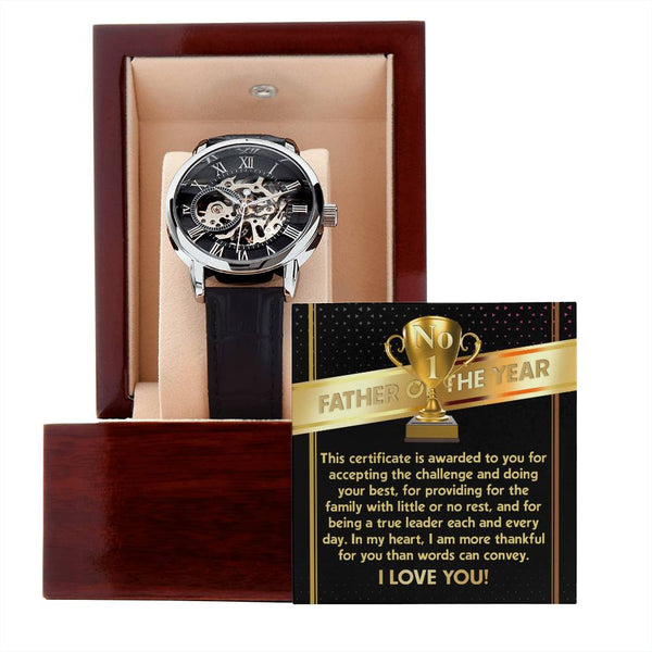 Dad-Doing Your Best-Metal Chronograph Watch - Perfect Father's Day Gift