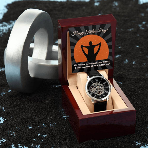 Dad-Your Little Boy-Metal Chronograph Watch - Perfect Father's Day Gift