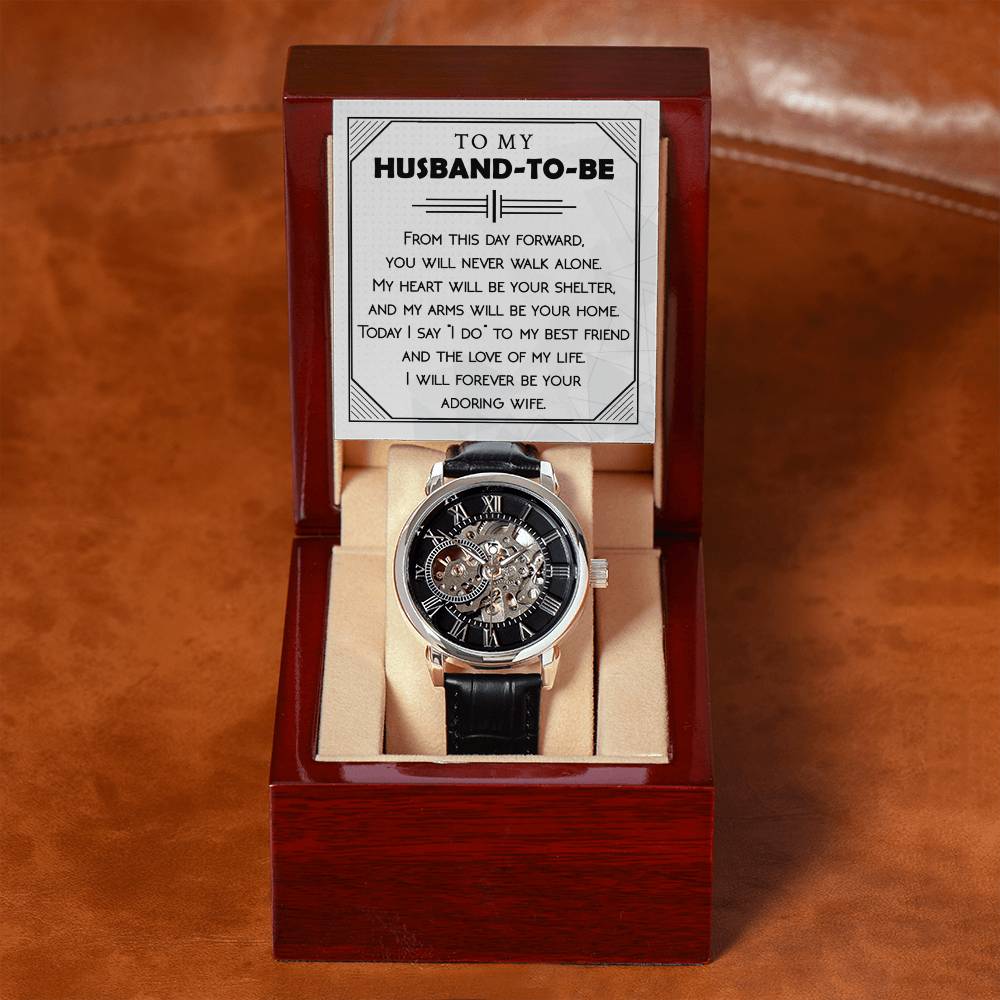 To My Husband and bestfriend: Openwork Watch - A Timeless Expression of Love and Style