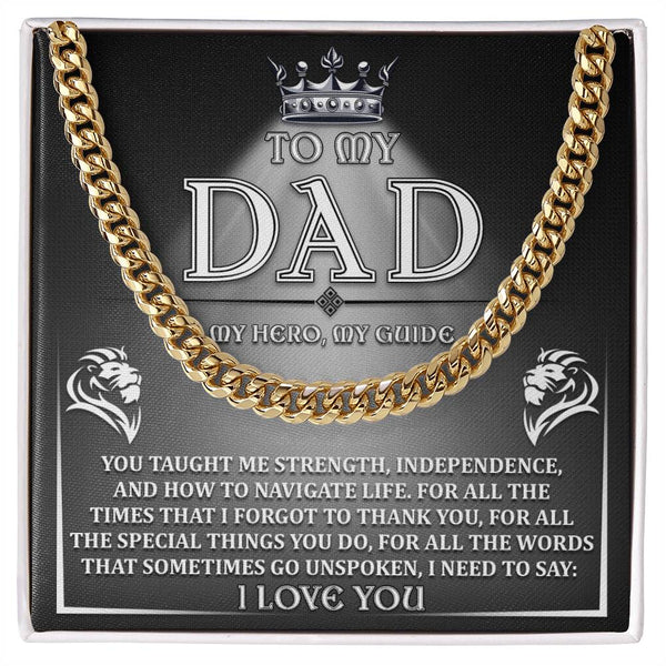 Dad-Need To Say Exquisite Cuban Link Chain | Ideal Father's Day Gift