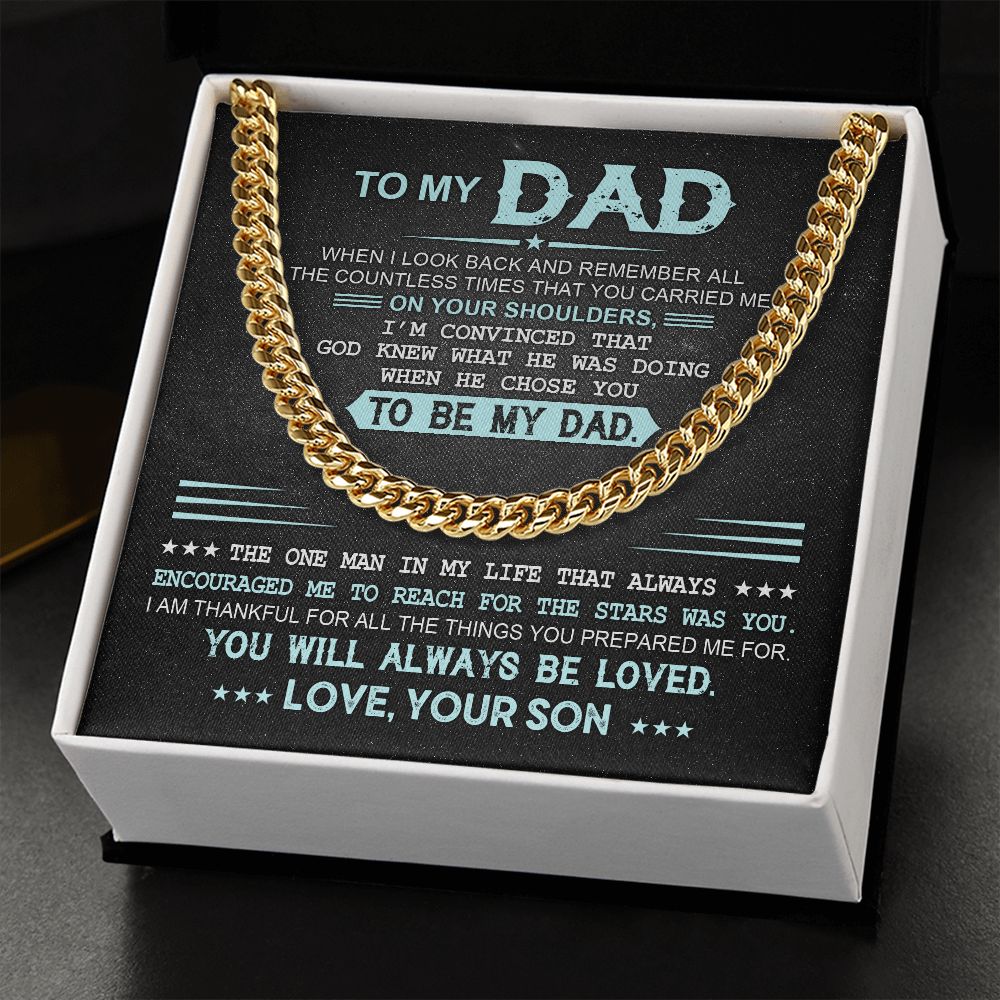Stunning Cuban Necklace for Father's Day - A Tribute to the Best Dad from His Son