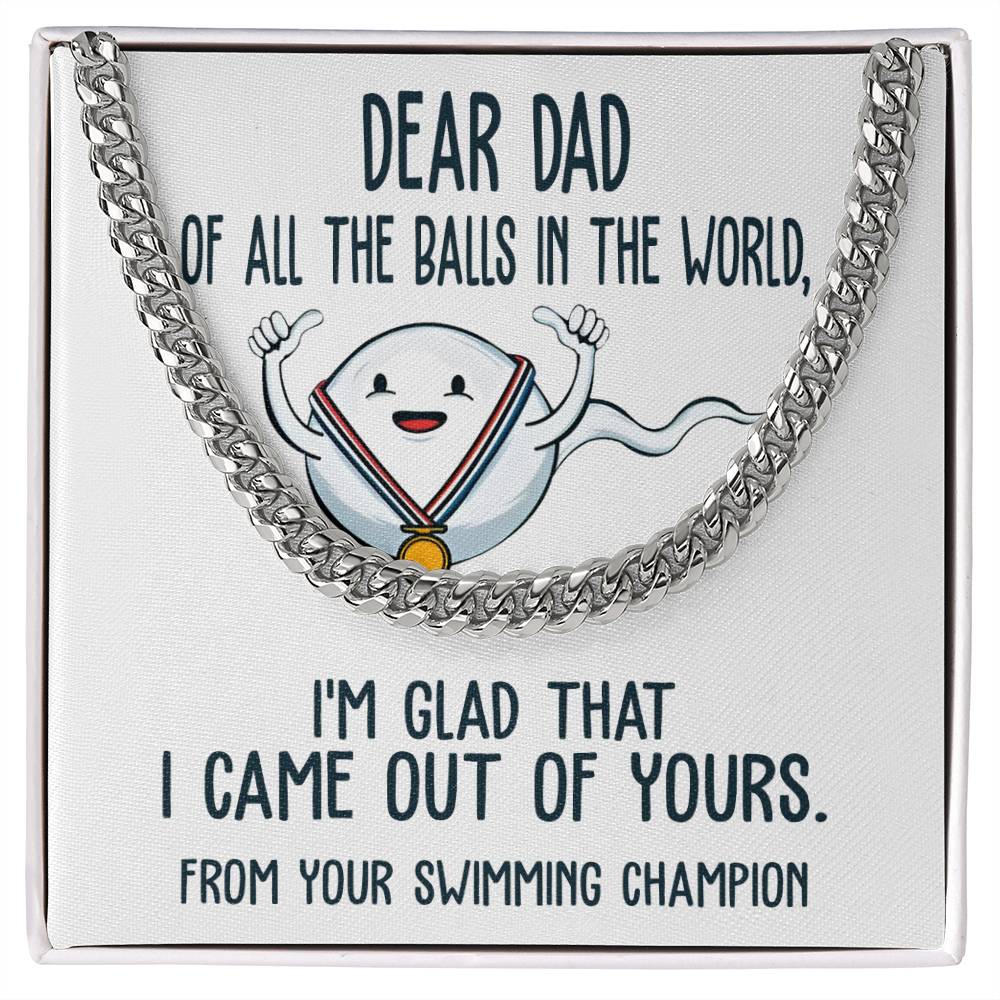 Dad-Out Of Yours Exquisite Cuban Link Chain | Ideal Father's Day Gift
