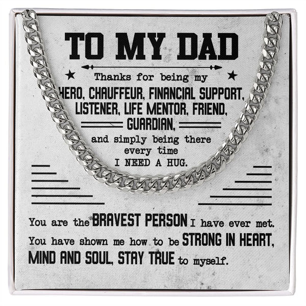 Cuban Chain for Father's Day: A Grateful Tribute to My Hero, Mentor, and Friend