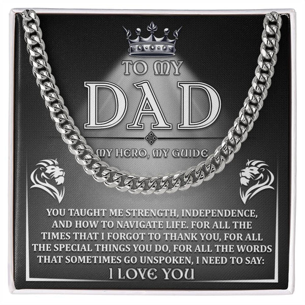 Dad-Need To Say Exquisite Cuban Link Chain | Ideal Father's Day Gift
