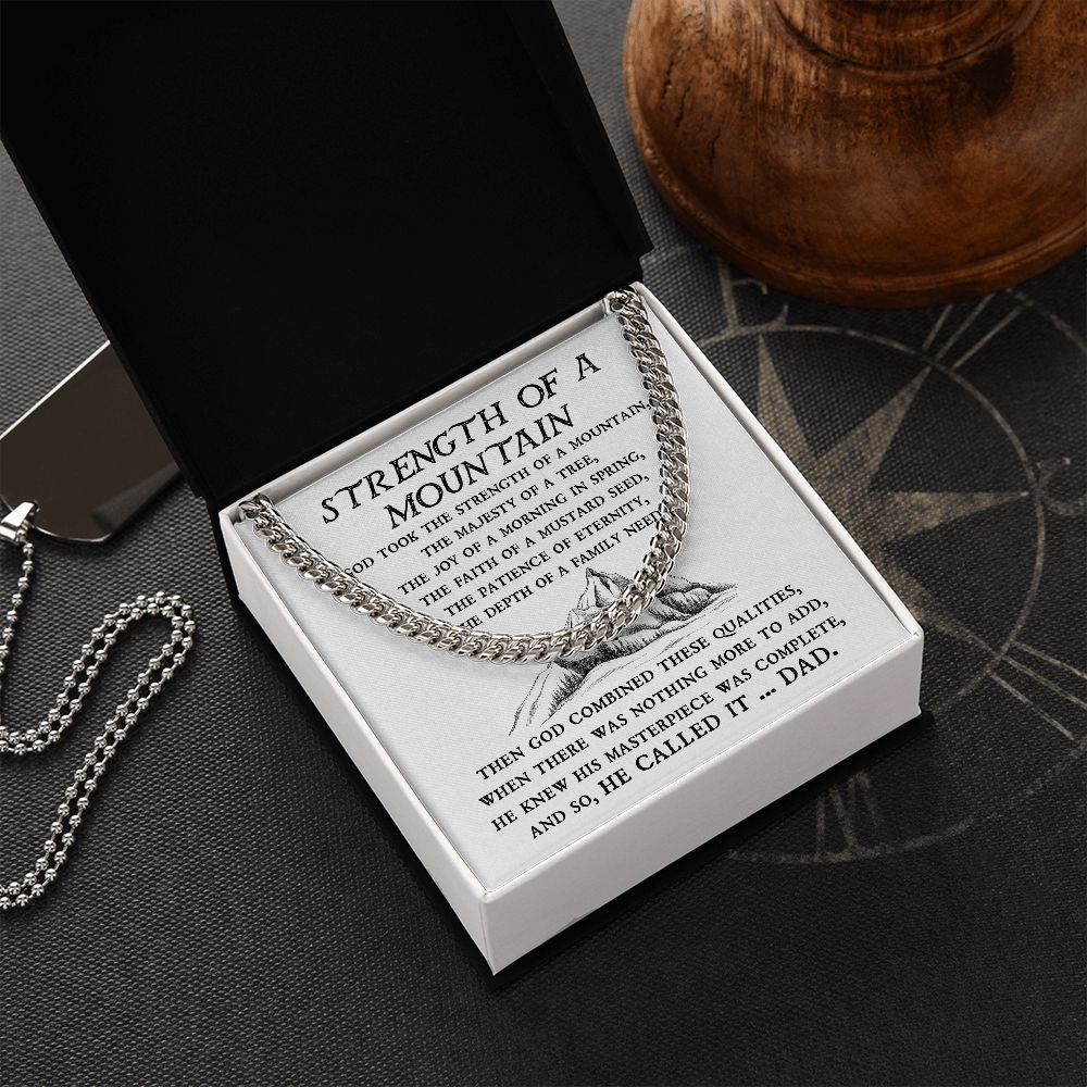 Father's Day Special: Cuban Chain Necklace - Strength of a Mountain