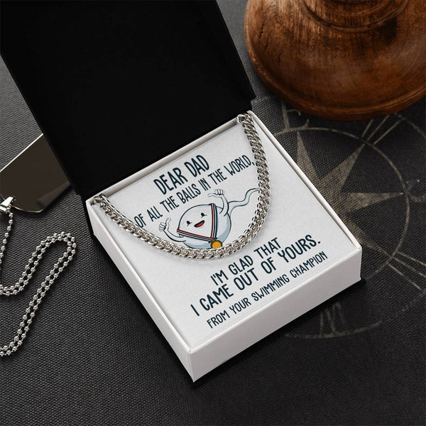 Dad-Out Of Yours Exquisite Cuban Link Chain | Ideal Father's Day Gift
