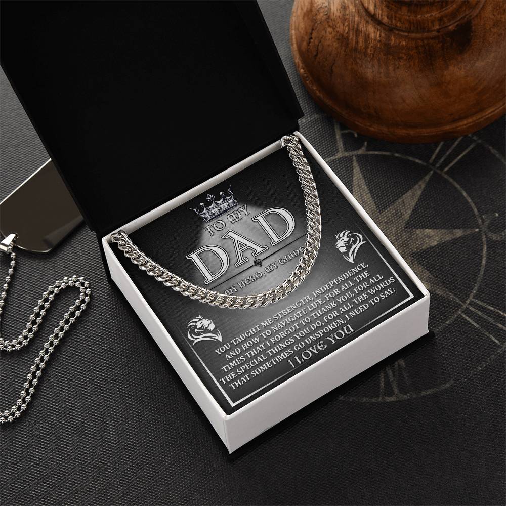 Dad-Need To Say Exquisite Cuban Link Chain | Ideal Father's Day Gift