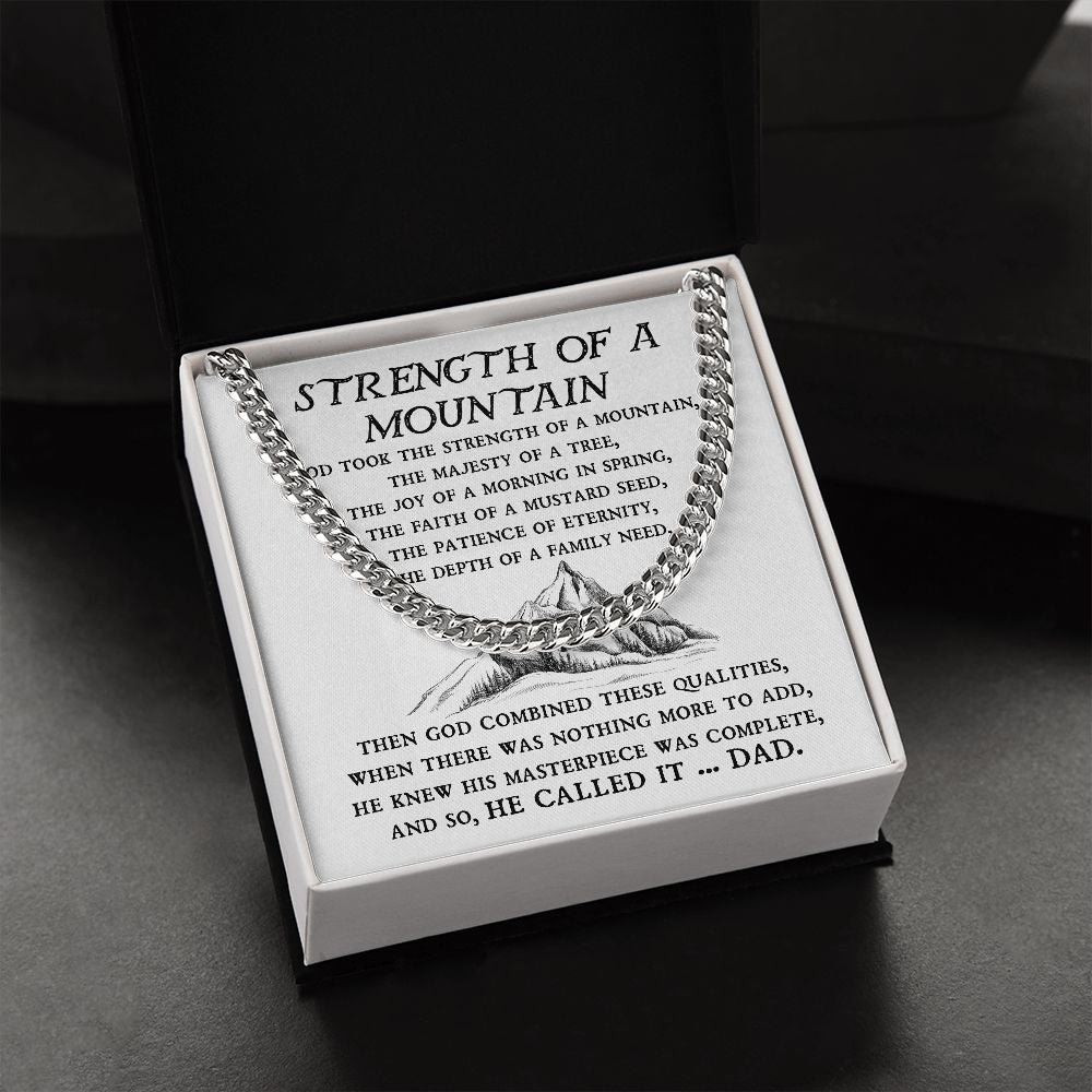 Father's Day Special: Cuban Chain Necklace - Strength of a Mountain