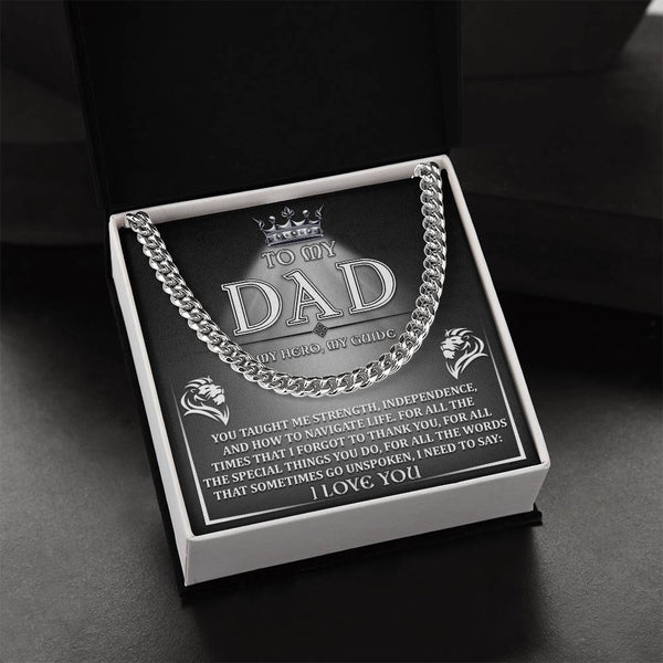 Dad-Need To Say Exquisite Cuban Link Chain | Ideal Father's Day Gift