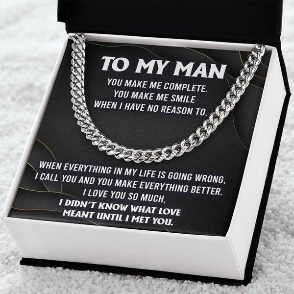 My Man-Make Me Complete Cuban Link Chain