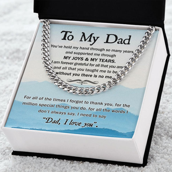 Forever Grateful: A Cuban Necklace to Thank Dad for a Lifetime of Support