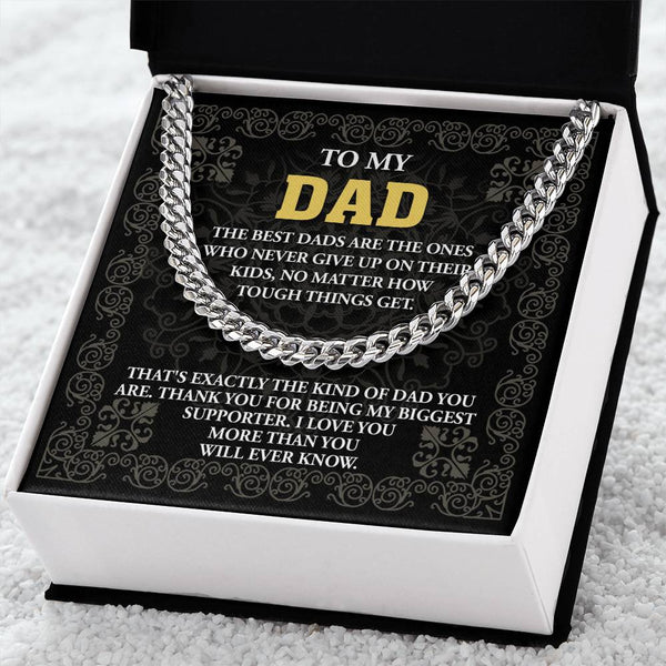 Dad-Kind Of Dad Exquisite Cuban Link Chain | Ideal Father's Day Gift