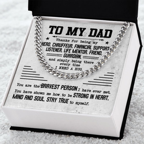 Cuban Chain for Father's Day: A Grateful Tribute to My Hero, Mentor, and Friend