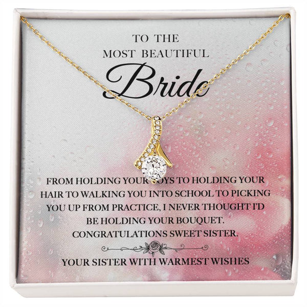 Beautiful sister bride necklace