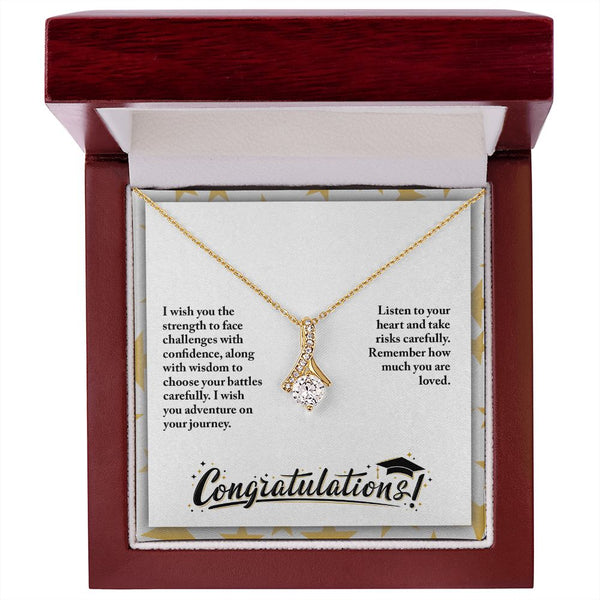 Radiant Achievement: A Striking Beauty Necklace for Her Graduation