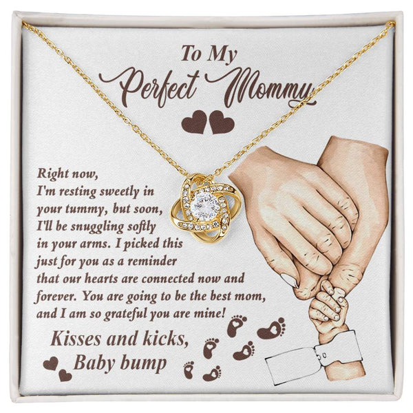 Mama To Be-Now And Forever Love Knot Necklace