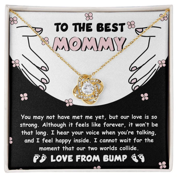 Mom To Be-Two Worlds Collide Love Knot Necklace