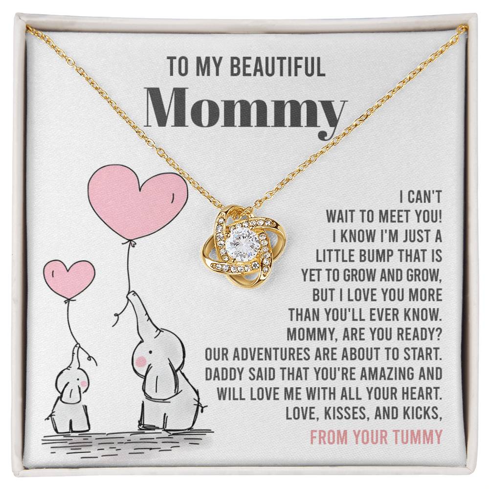 Mama To Be-All Your Heart Love Knot Necklace