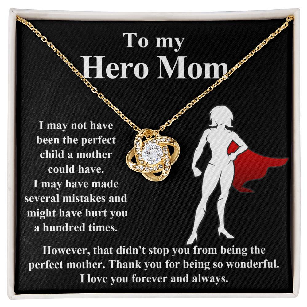 Mom-The Perfect Mother Love Knot Necklace