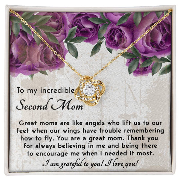 Bonus Mom-Grateful For You Love Knot Necklace