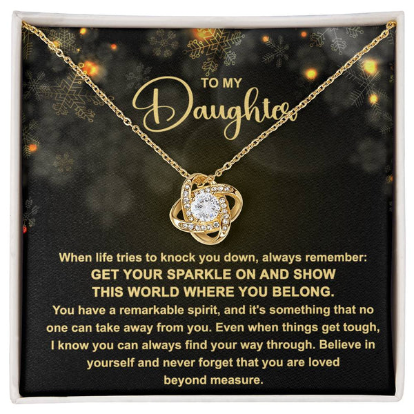 Love Knot Necklace Daughter-Get Your Sparkle On