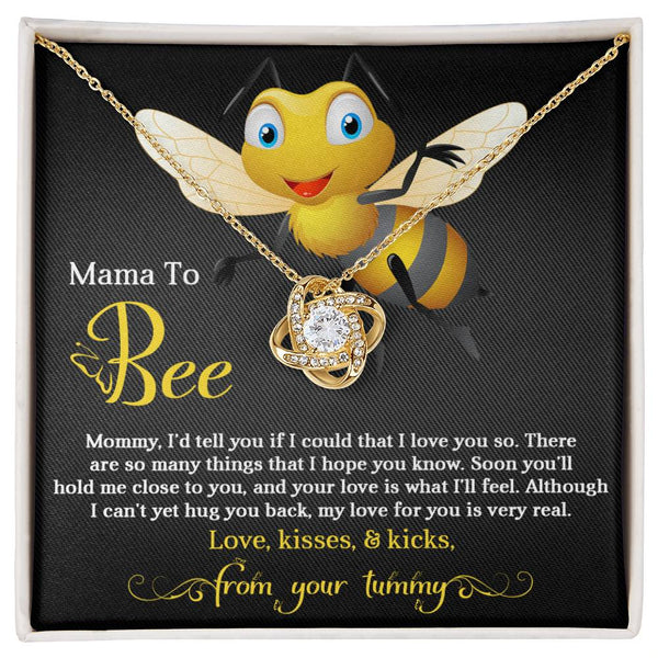 Mom To Be-Hope You Know Love Knot Necklace