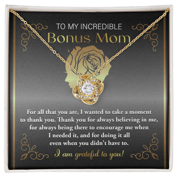 Bonus Mom-To Encourage Me Love Knot Necklace