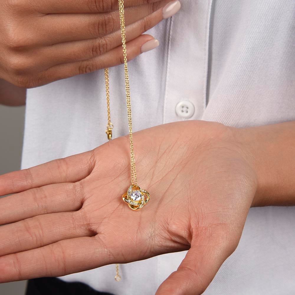 I am Addicted to you - Love Knot Necklace - To my Soulmate