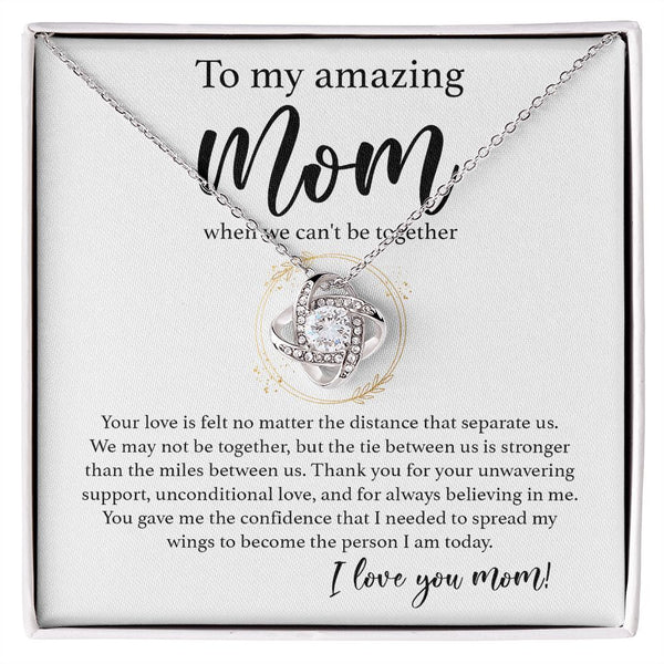 Forever in My Heart: A Love Knot Necklace for an Amazing Mom