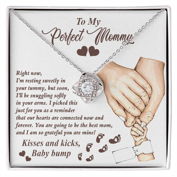 Mama To Be-Now And Forever Love Knot Necklace