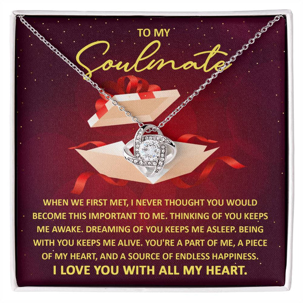 Soulmate-Thinking Of You Love Knot Necklace
