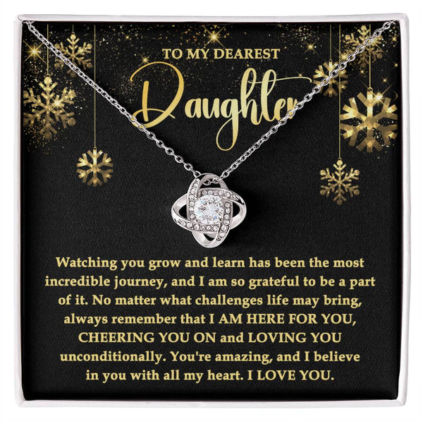 Love Knot Necklace Daughter-Here For You