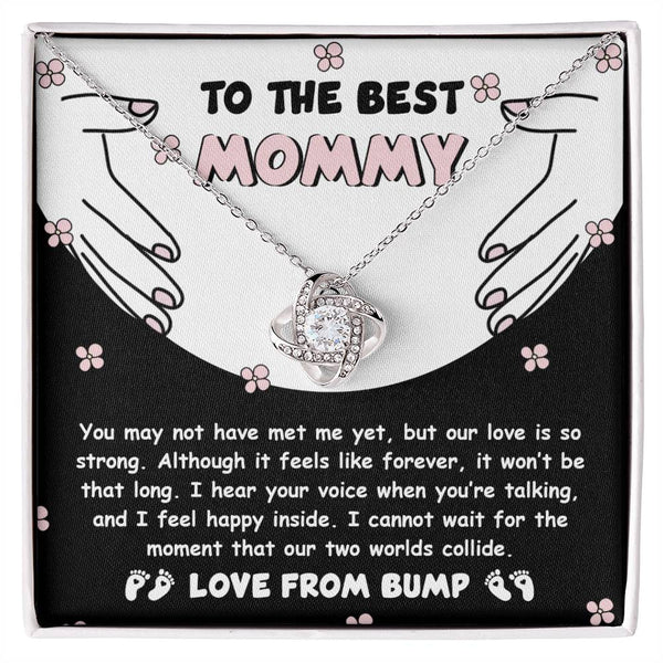 Mom To Be-Two Worlds Collide Love Knot Necklace
